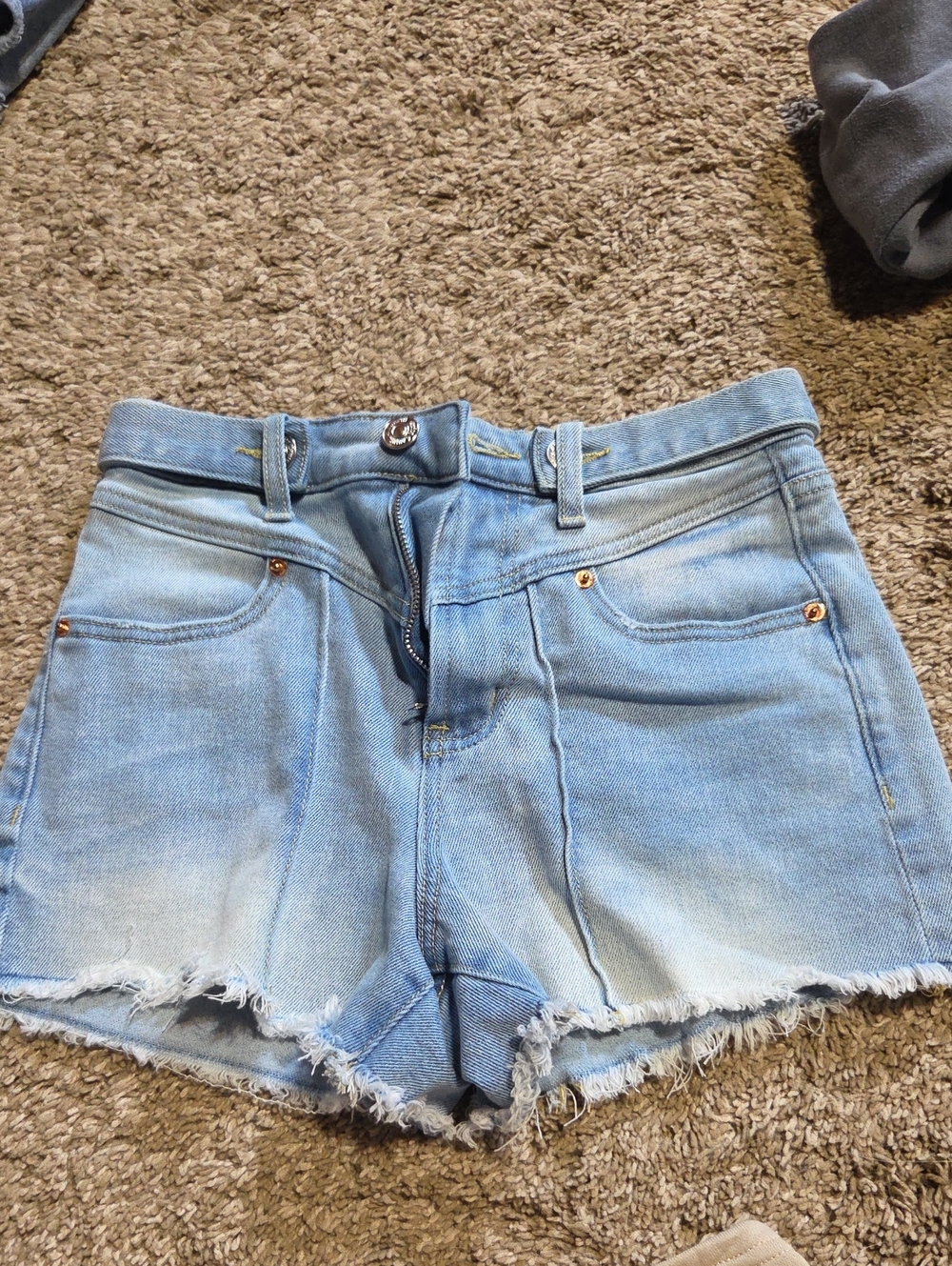 Light Wash Women's Denim Shorts - Casual Frayed Hem....juicy Couture